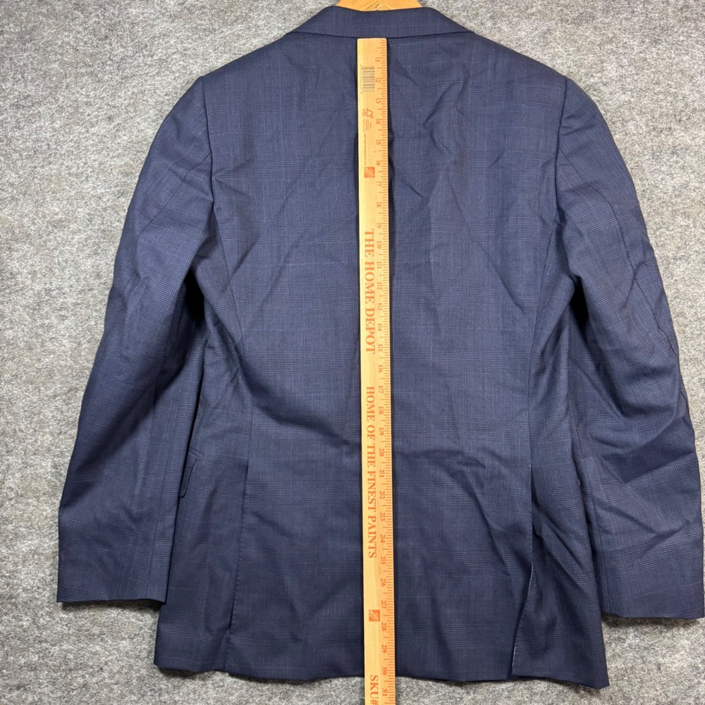 Suitsupply Lazio Blazer Jacket Mens 40L Vitale Barberis Canonico Navy Glen Check - Picture 10 of 13